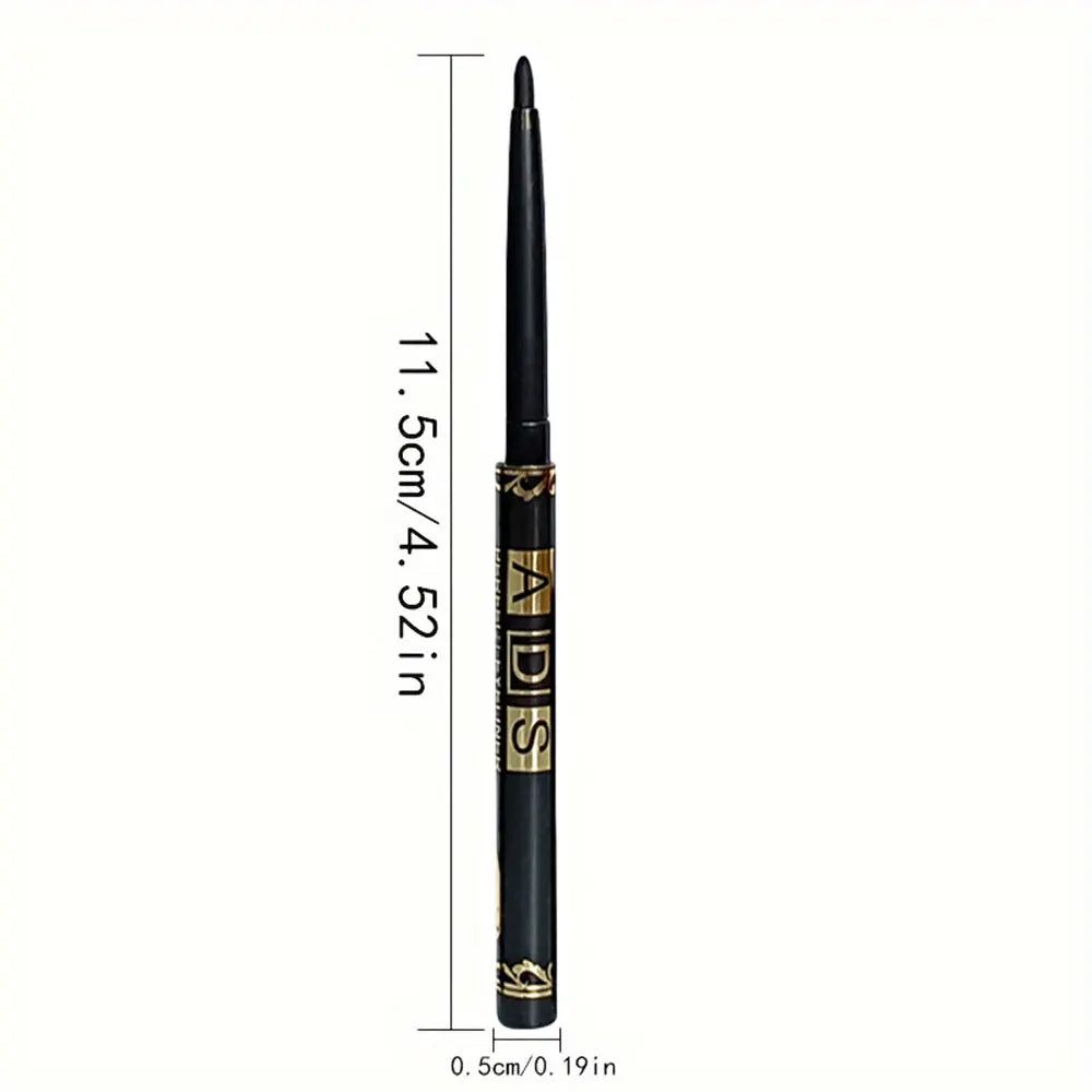 Crayon eye-liner noir longue tenue, waterproof, anti-bavures et anti-transpiration, pour un maquillage des yeux audacieux, lot de 3 ou 9 pièces. Cadeau idéal.