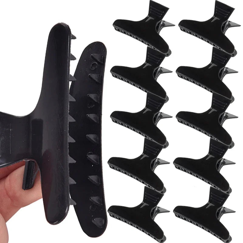 Pinces à cheveux papillon noir pour femme et fille, outils de coiffure, pinces à cheveux professionnelles, accessoires de salon