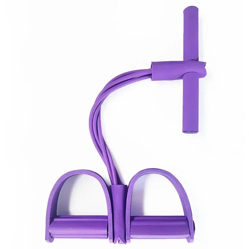 Tendeur de pédale à quatre tubes, équipement de fitness multifonctionnel pour la maison, corde élastique de tension pour le yoga et le renforcement abdominal