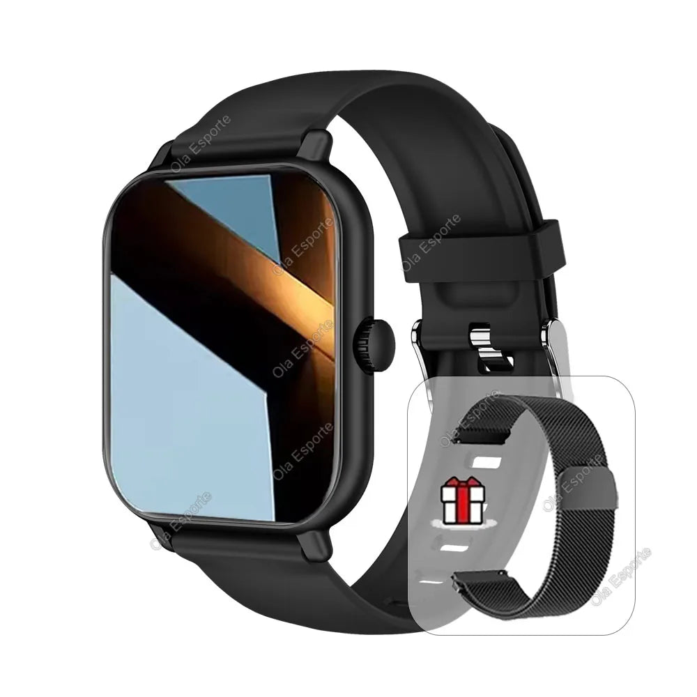Montre connectée 2026 pour Android et iOS, écran couleur 2,01 pouces, Bluetooth, réponse aux appels, suivi d'activité, tracker d'activité, pour femmes et hommes (nouveauté)