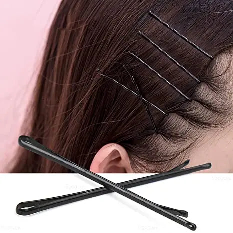 60/120 épingles à cheveux noires pour femmes, pinces à cheveux invisibles pour cheveux bouclés, barrettes jetables pour mariées.
