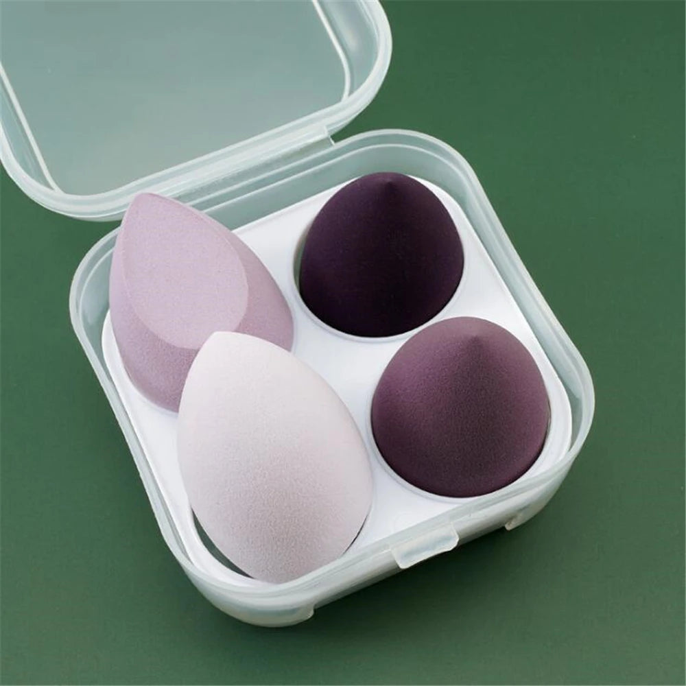 4/8 éponges à maquillage, éponges à maquillage, houppettes cosmétiques douces pour fond de teint et poudre, accessoires de maquillage pour femmes, outils de beauté