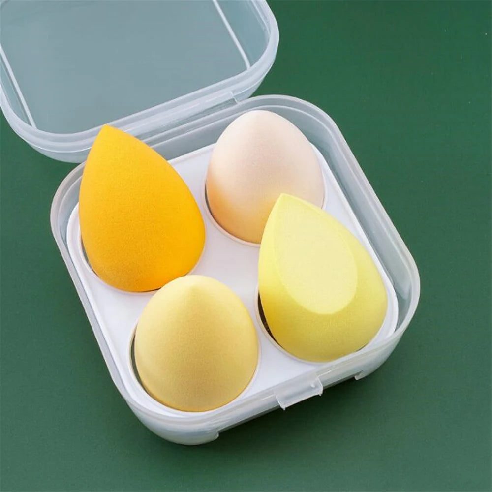 4/8 éponges à maquillage, éponges à maquillage, houppettes cosmétiques douces pour fond de teint et poudre, accessoires de maquillage pour femmes, outils de beauté