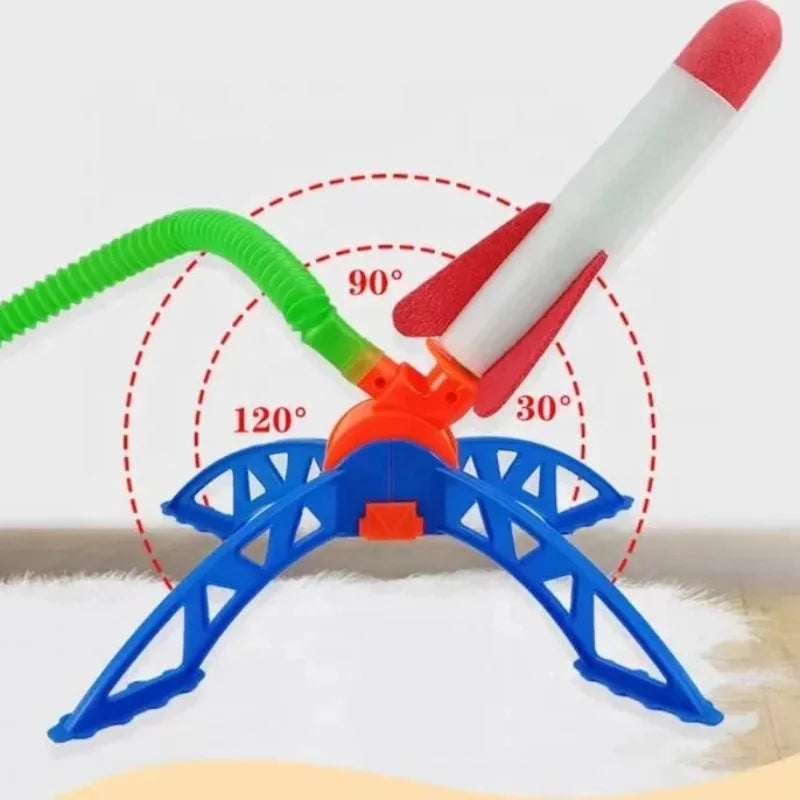 Lance-fusée à air comprimé pour enfants, jouet et cadeau idéal pour les enfants.