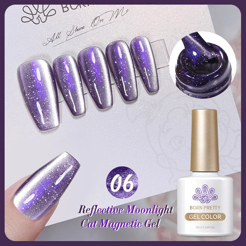 BORN PRETTY 117 Couleurs Vernis à Ongles Gel Magnétique Chat 10ml Vernis Couvrance Totale Semi-Permanent Manucure Super Magnifique