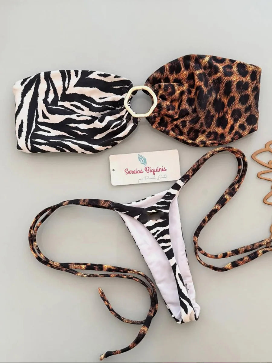 Micro-bikinis 2026 Maillot de bain femme, nouveau maillot de bain sexy, ensemble bikini dos nu, bikini brésilien, string, tenue de plage et de soirée