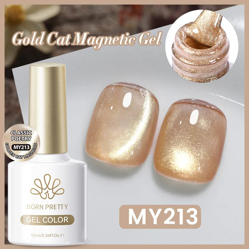 BORN PRETTY 117 Couleurs Vernis à Ongles Gel Magnétique Chat 10ml Vernis Couvrance Totale Semi-Permanent Manucure Super Magnifique
