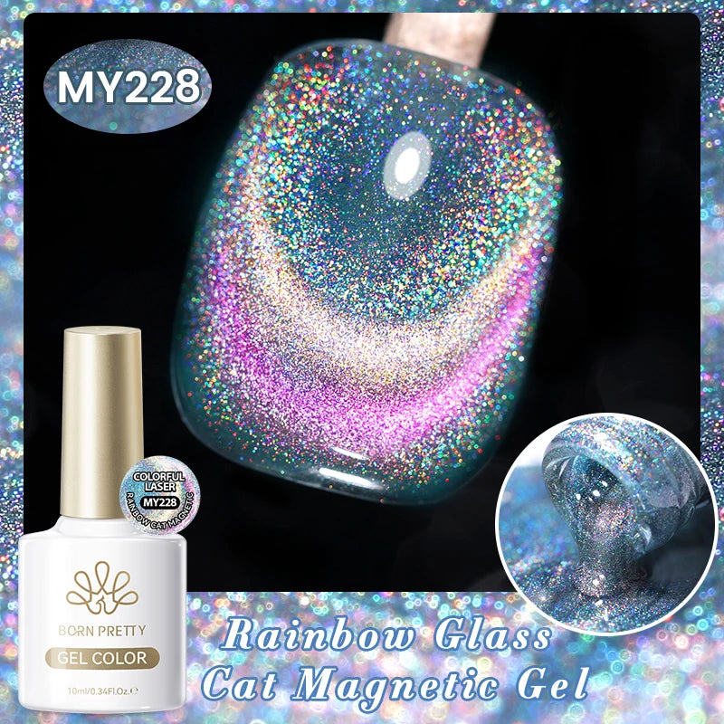 BORN PRETTY 117 Couleurs Vernis à Ongles Gel Magnétique Chat 10ml Vernis Couvrance Totale Semi-Permanent Manucure Super Magnifique