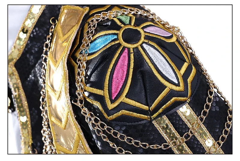 Costume de cosplay K-Pop Rumi Zoey Mira noir et doré, perruque, tenue pour fille, déguisement pour Halloween ou jeu de rôle