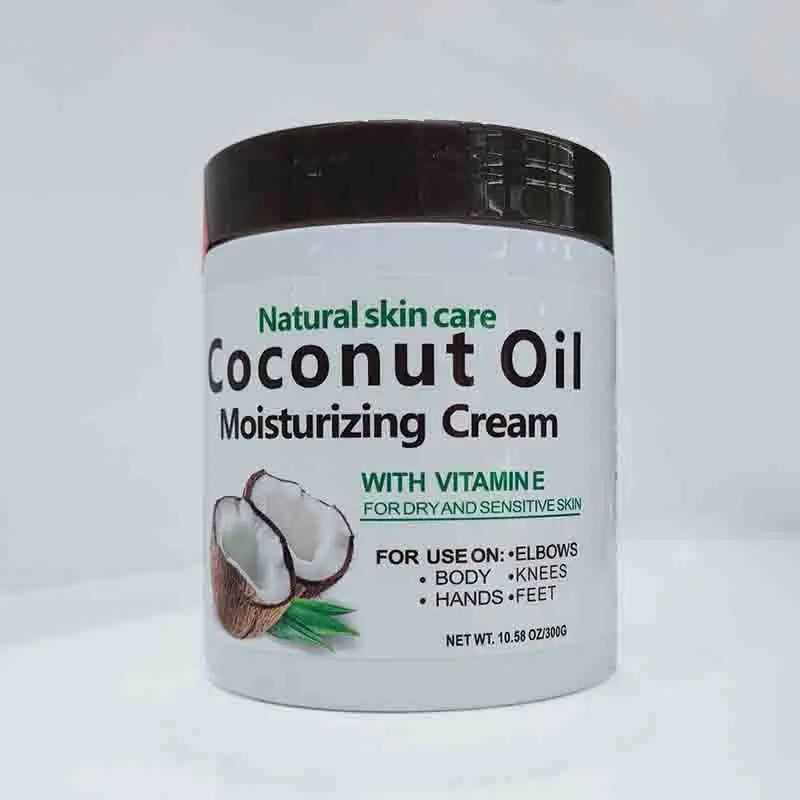 Huile de coco naturelle bio de qualité supérieure, pressée à froid, 300 g / 10,58 fl.oz. Réparatrice, pour peaux sèches, cheveux et corps. Crème hydratante de massage.