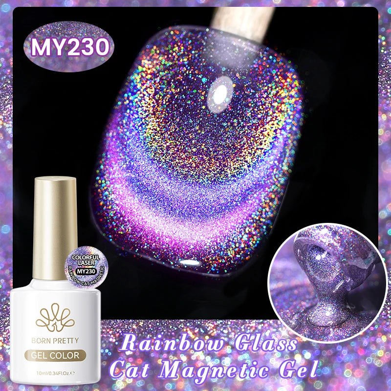 BORN PRETTY 117 Couleurs Vernis à Ongles Gel Magnétique Chat 10ml Vernis Couvrance Totale Semi-Permanent Manucure Super Magnifique