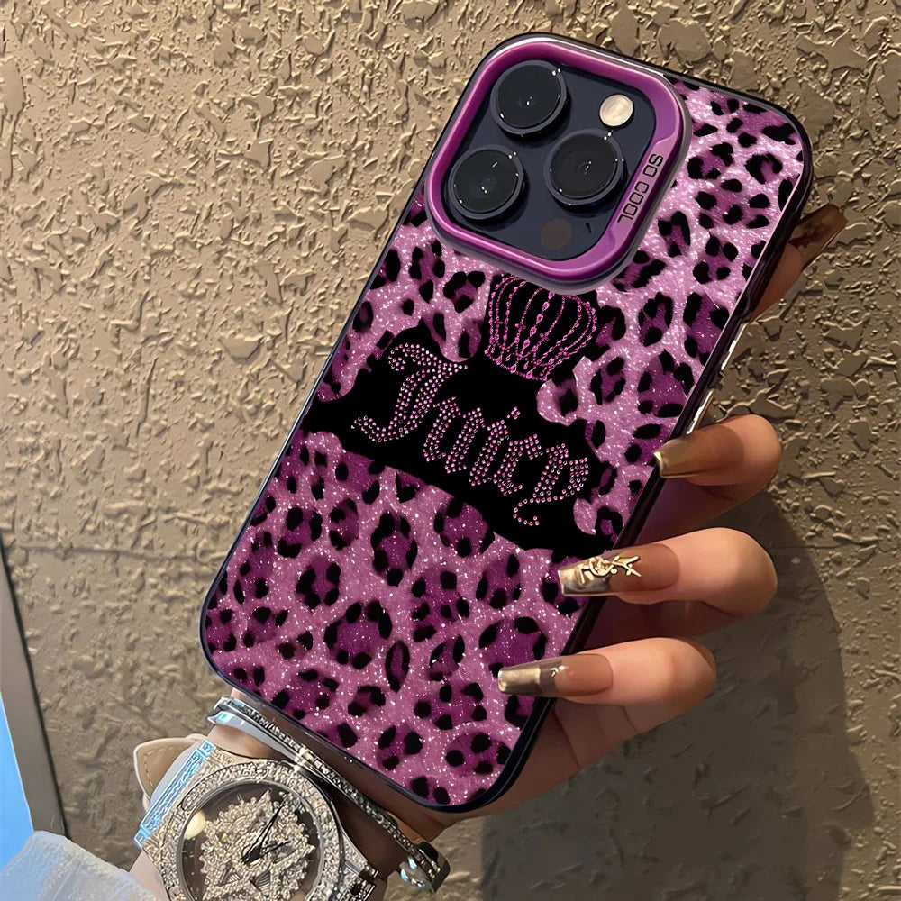 Coque de téléphone J-JuicysS Couture pour iPhone 17, 16e, 16, 15, 14, 13, 12, 11 mini, Pro Max, X, XR, XS Max, 8, 7, Air Plus, avec dos mat anti-chute