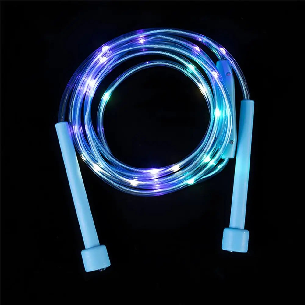 Corde à sauter lumineuse en plastique pour enfants, corde à sauter colorée pour élèves