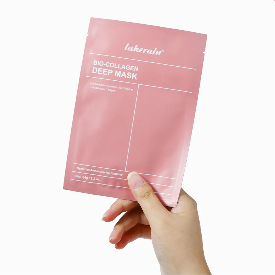 Masque visage bio-collagène en profondeur - Réduit les pores - Hydratation intense - Soin de nuit - Hydratation, fraîcheur et éclat