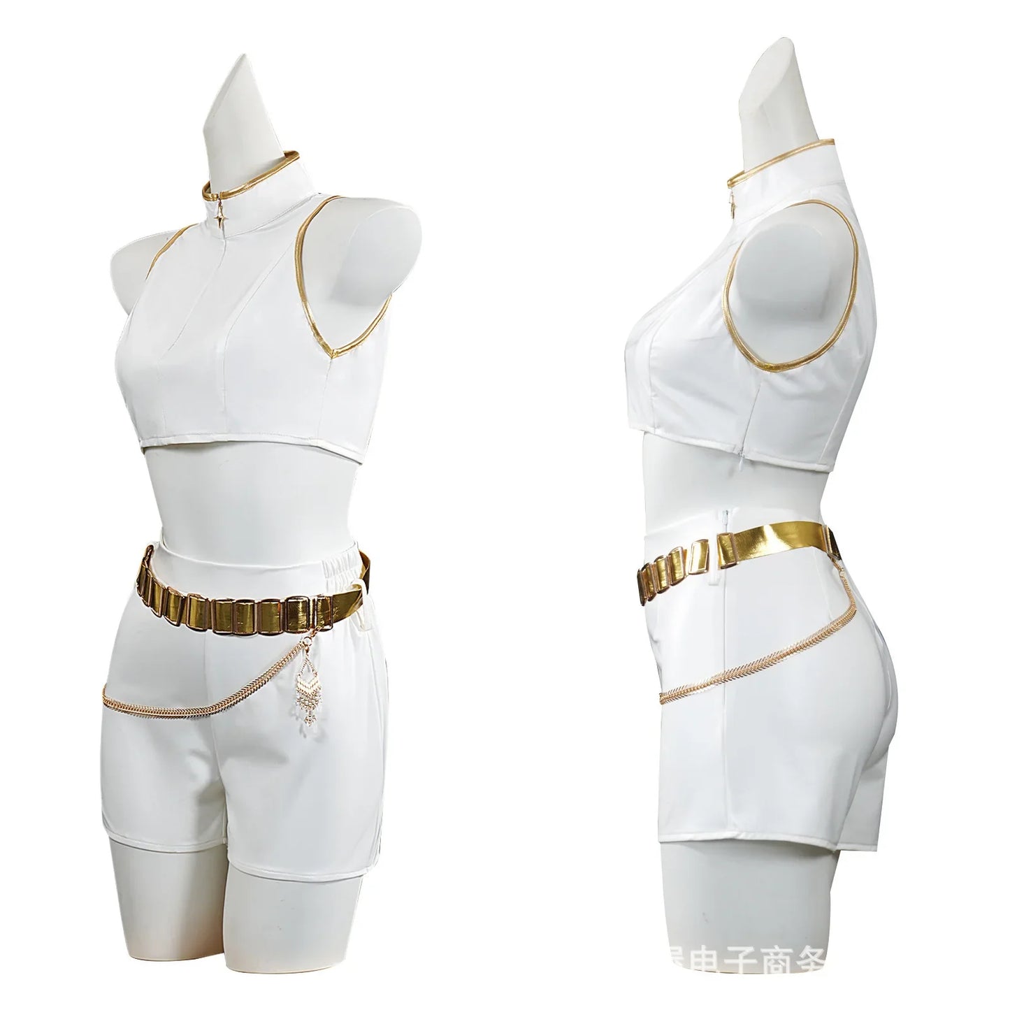 Costume de cosplay pailleté pour enfants K-Pop Demon Hunters Rumi Zoey Mira, uniforme blanc, tenue Huntrix pour filles,