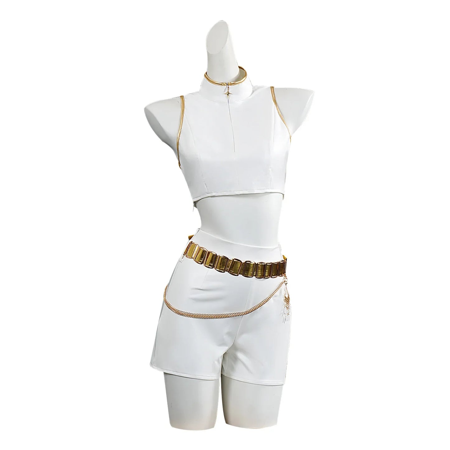 Costume de cosplay pailleté pour enfants K-Pop Demon Hunters Rumi Zoey Mira, uniforme blanc, tenue Huntrix pour filles,