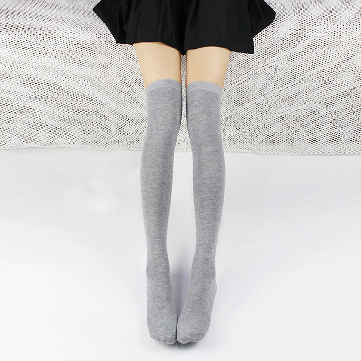 1/6 paires de bas rayés pour femmes, chaussettes hautes japonaises tendance, chaussettes fines et chaudes à rayures noires et blanches