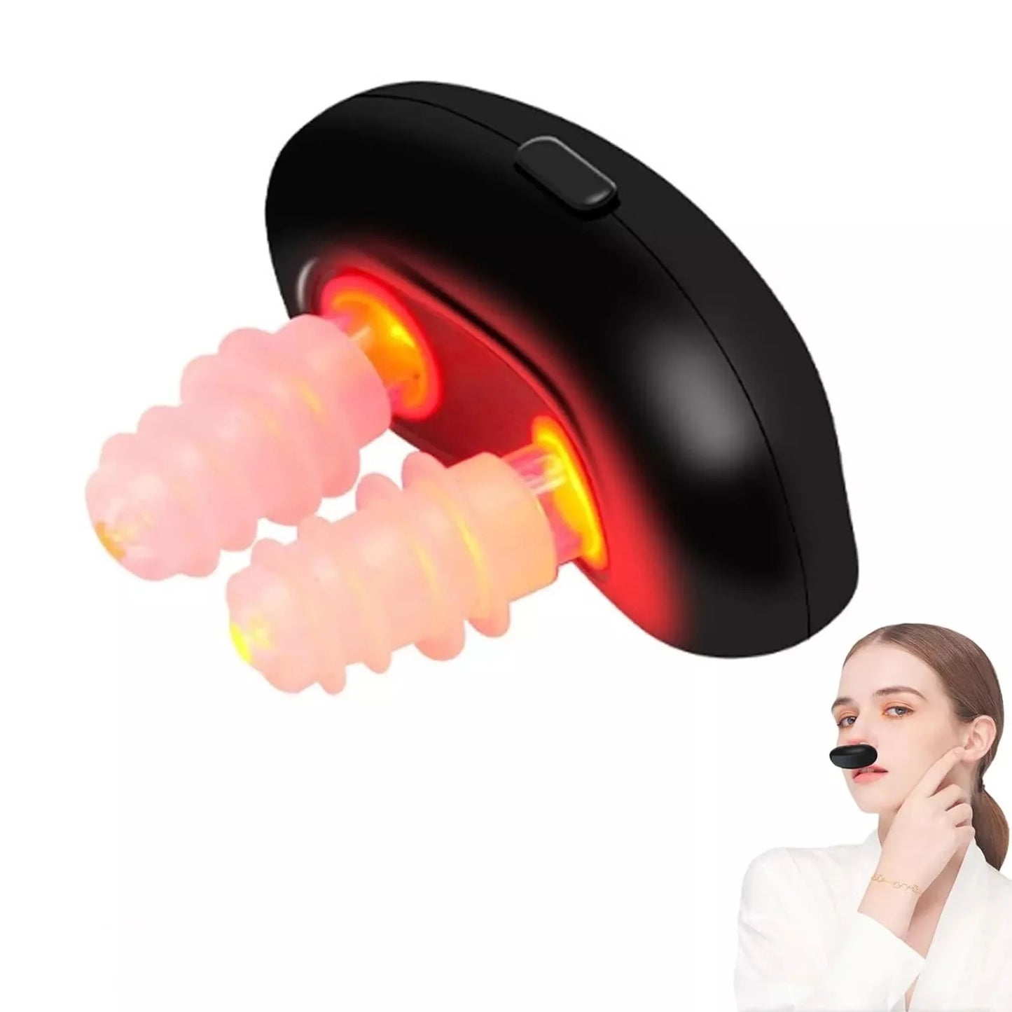 1 appareil/ Nouveau dispositif de thérapie nasale infrarouge intelligent et portable pour la rhinite et les symptômes d'allergie