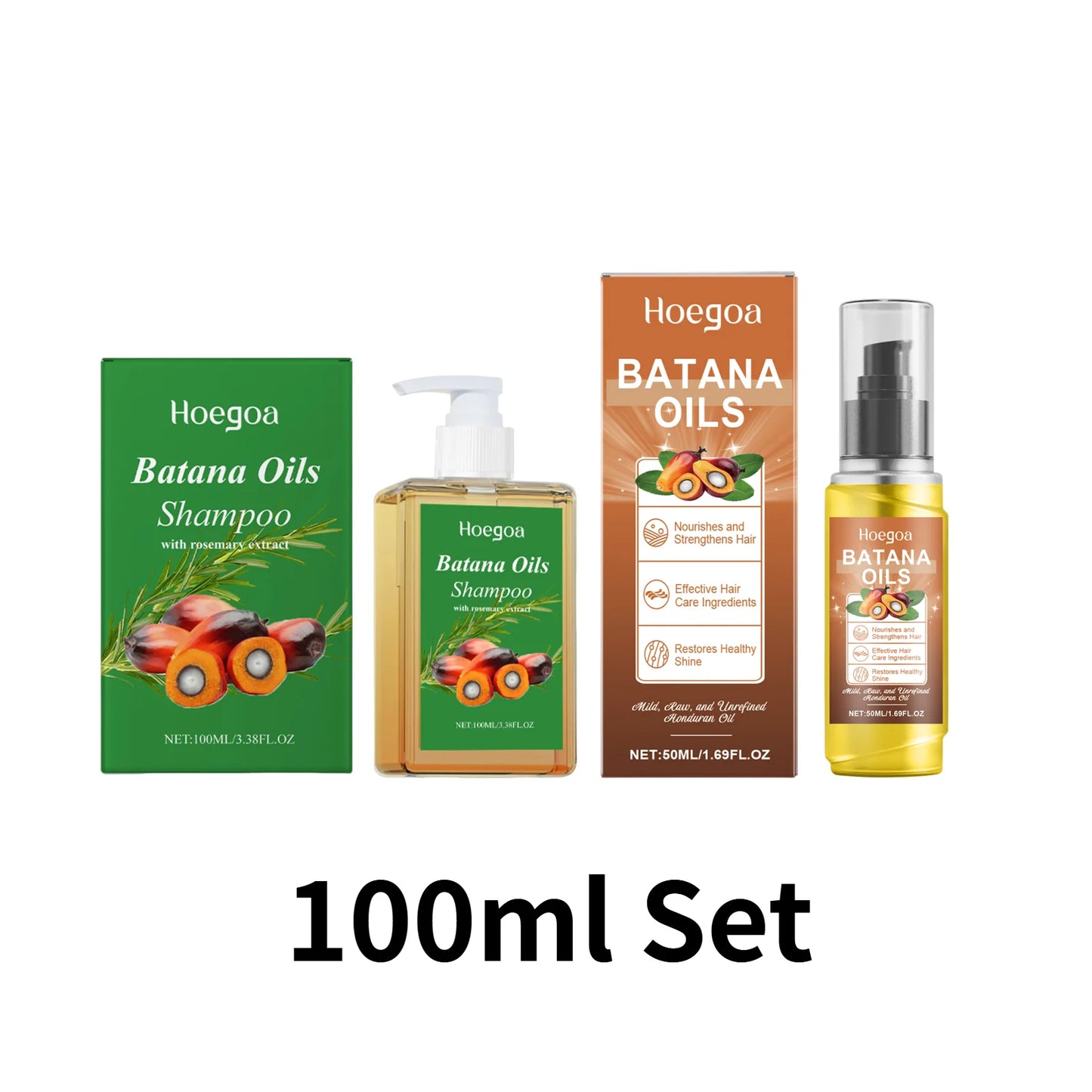 Shampoing à l'huile de Batana bio, apaisant et réparateur intense pour le cuir chevelu. Shampoing nourrissant à l'extrait de romarin pour tous types de cheveux.