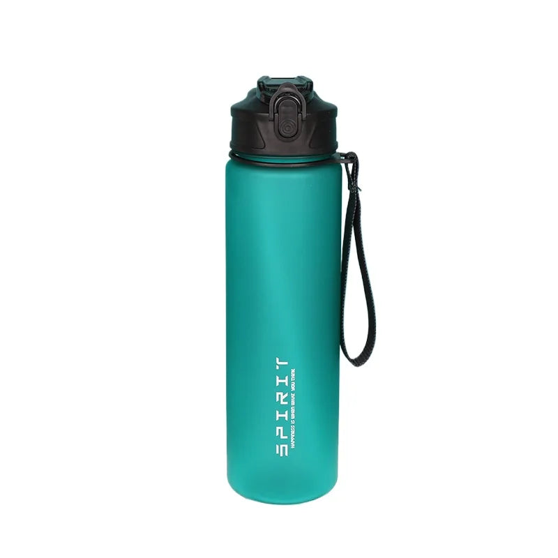 Gourde de 750 ml avec paille, indicateur de temps, grande capacité, en plastique étanche