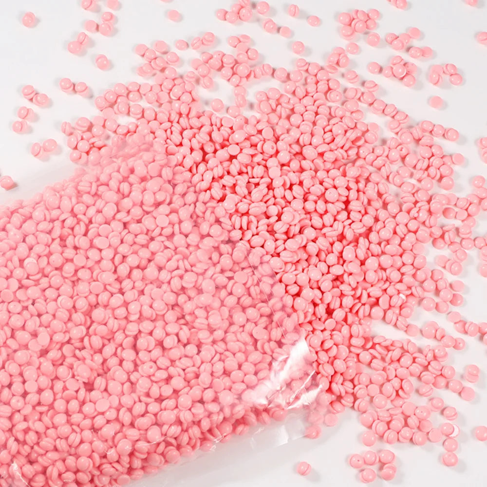 500 g/paquet de perles de cire dépilatoires pour l'épilation du maillot, du visage, des jambes et des bras. Convient aux personnes de tous âges.