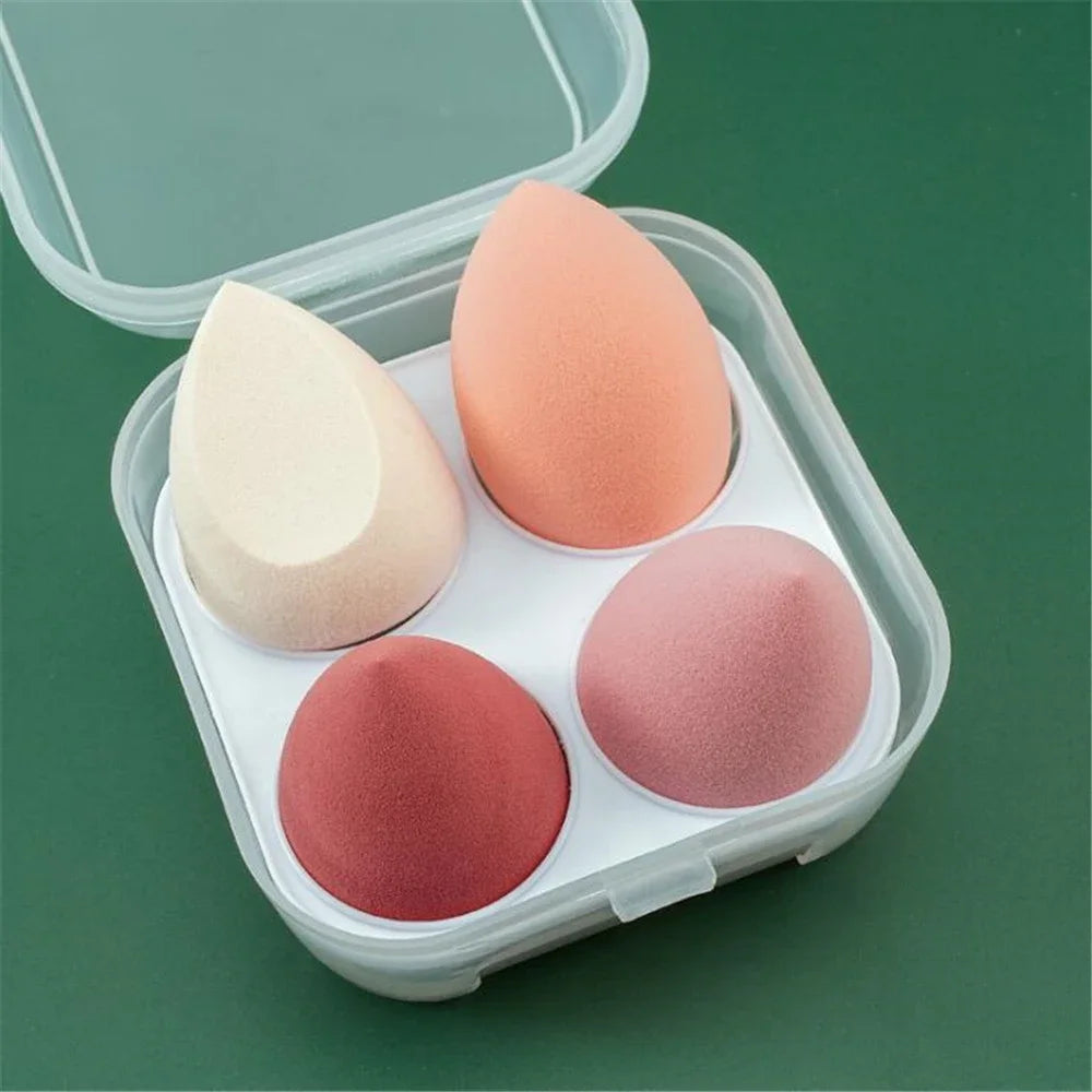 4/8 éponges à maquillage, éponges à maquillage, houppettes cosmétiques douces pour fond de teint et poudre, accessoires de maquillage pour femmes, outils de beauté