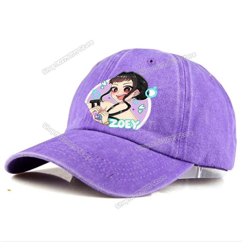 Casquettes de baseball rétro délavées KPop Demon Hunters pour femmes et filles, style snapback, idéales pour les voyages et les activités de plein air, avec visière et style hip-hop.