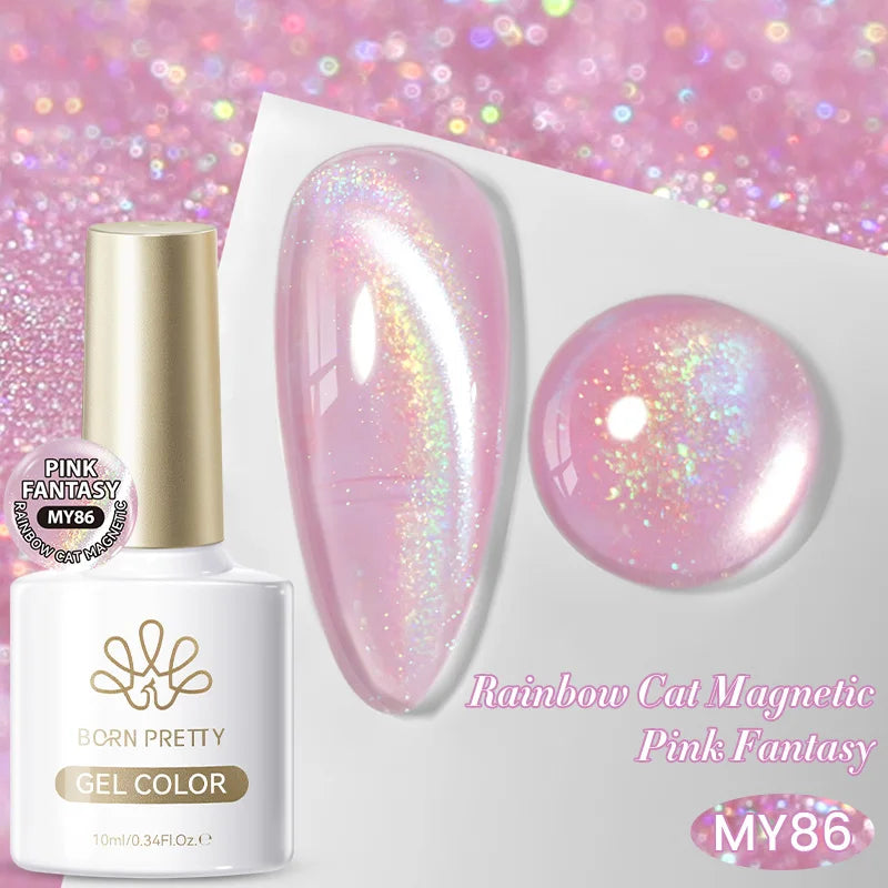 BORN PRETTY 117 Couleurs Vernis à Ongles Gel Magnétique Chat 10ml Vernis Couvrance Totale Semi-Permanent Manucure Super Magnifique