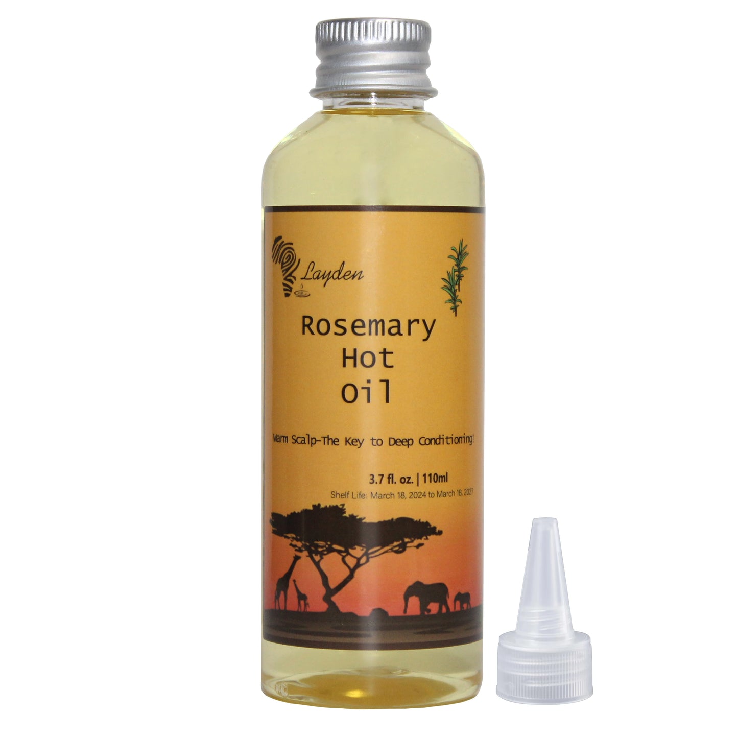 One Touch to Gorgeous Huile Chaude Romarin Africain et Clous de Girofle 110 ml Accélère le cuir chevelu pour apporter plus de nutriments aux follicules pileux