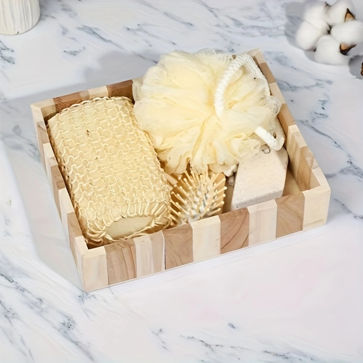Coffret cadeau spa de douche en forme de cœur, accessoires de salle de bain de qualité spa, idéal pour les mariages, les fêtes et les occasions spéciales.