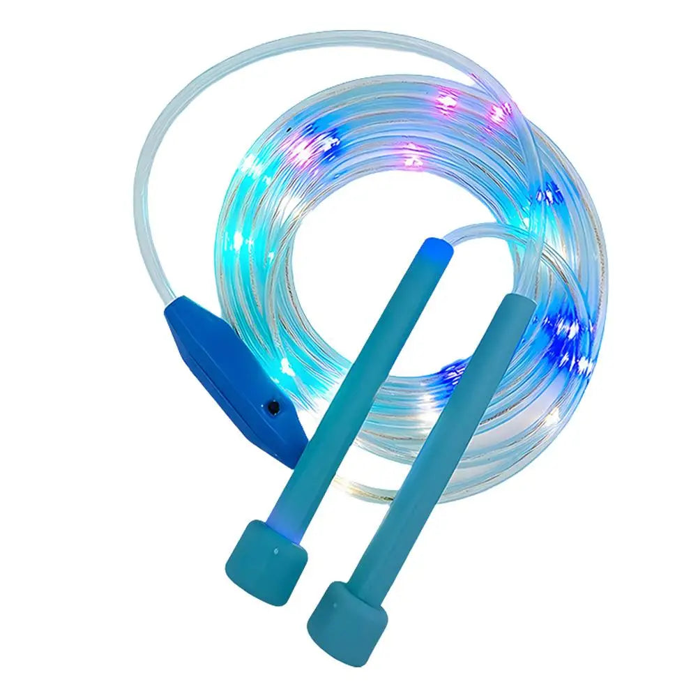 Corde à sauter lumineuse en plastique pour enfants, corde à sauter colorée pour élèves