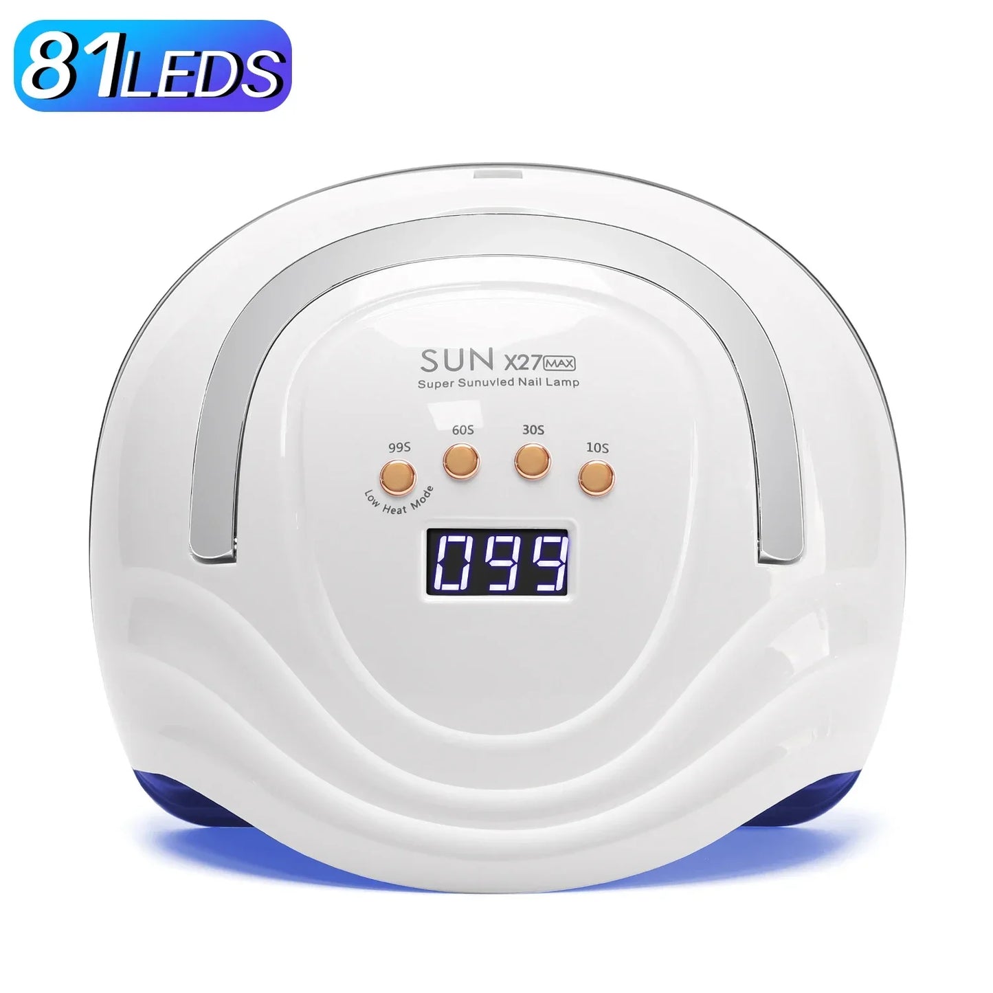 Lampe UV LED 380 W pour ongles, 81 LED, lampe de séchage pour vernis gel avec détecteur de mouvement, lampe de manucure professionnelle pour usage domestique.
