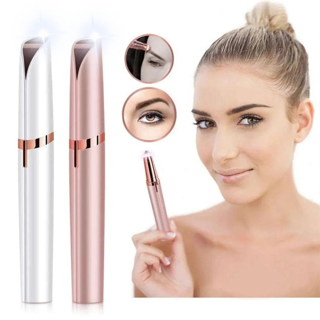 Stylo tondeuse électrique intelligent pour sourcils, outil de rasage automatique pour hommes et femmes, épilateur de beauté pour une épilation impeccable.