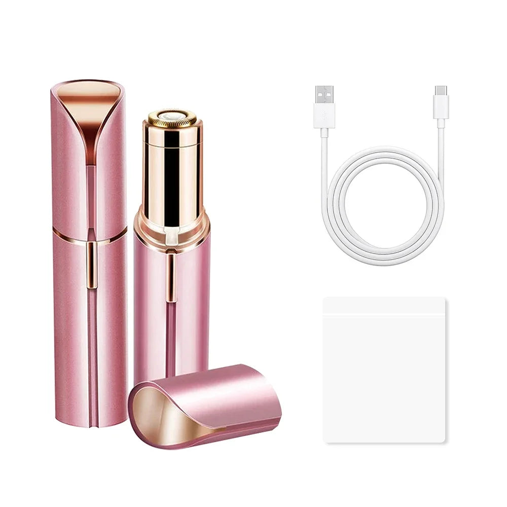 Nouvel épilateur électrique pour le visage, sourcils et lèvres, indolore, zones sensibles du visage (B).