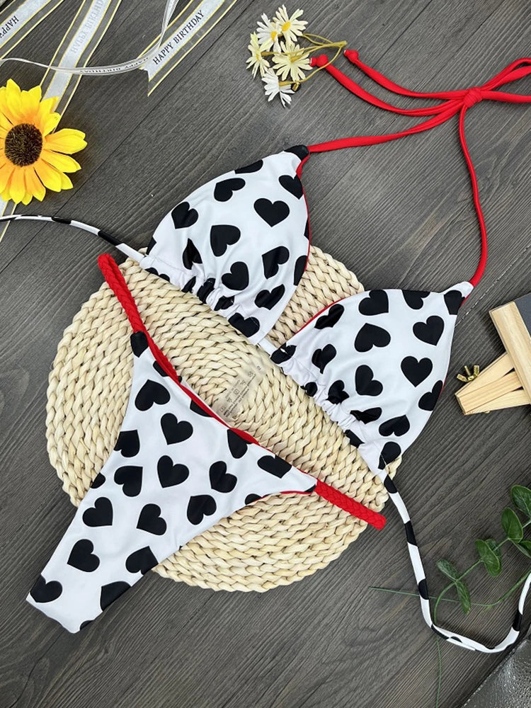 Maillot de bain bikini taille haute, string sexy, imprimé zèbre, maillot de bain brésilien femme , nouveautés bikini
