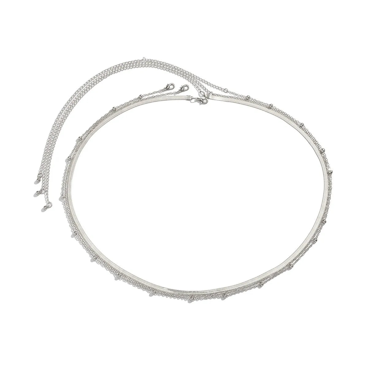 Ingemark Ceinture de ventre plate sexy à chaîne serpent pour femmes, idéale pour la plage, les bikinis d'été et les festivals. Bijou de corps simple et accessoire de mode.