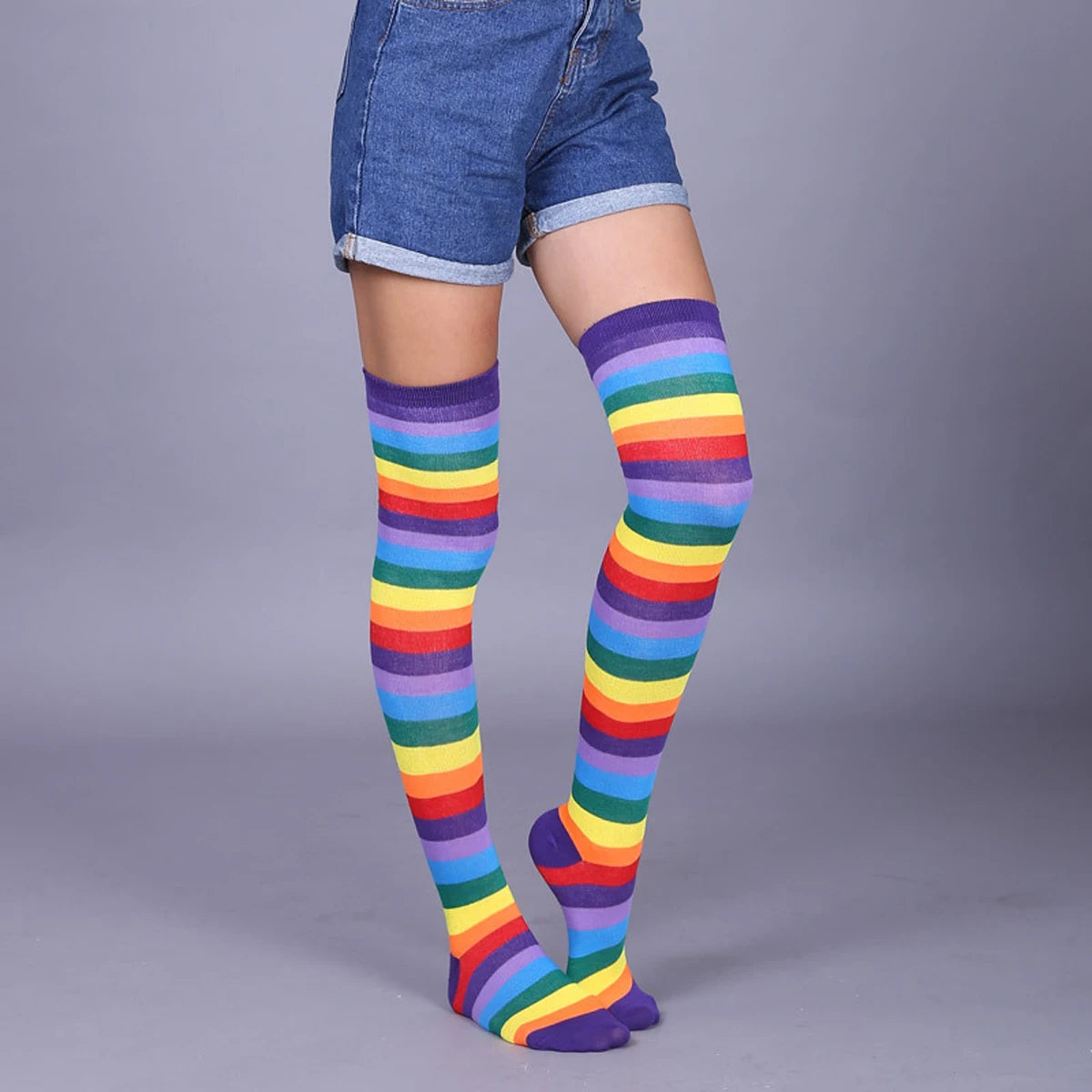 1/6 paires de bas rayés pour femmes, chaussettes hautes japonaises tendance, chaussettes fines et chaudes à rayures noires et blanches