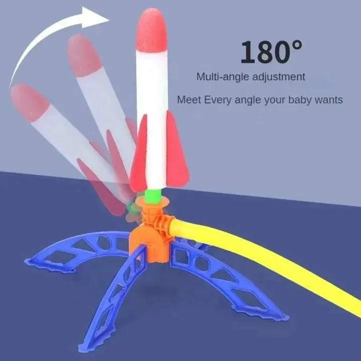 Lance-fusée à air comprimé pour enfants, jouet et cadeau idéal pour les enfants.
