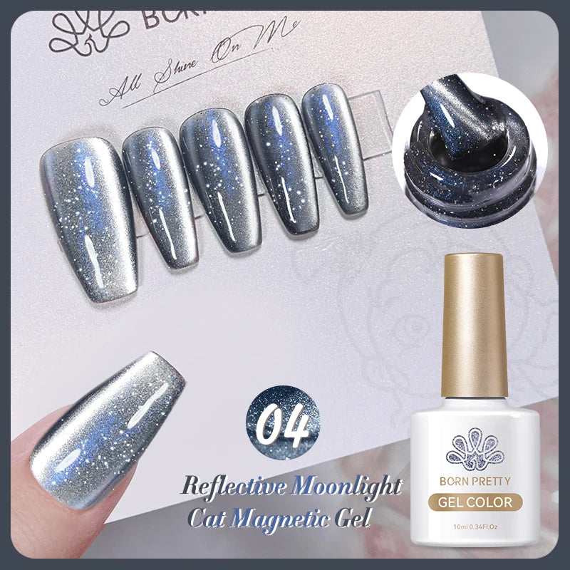 BORN PRETTY 117 Couleurs Vernis à Ongles Gel Magnétique Chat 10ml Vernis Couvrance Totale Semi-Permanent Manucure Super Magnifique