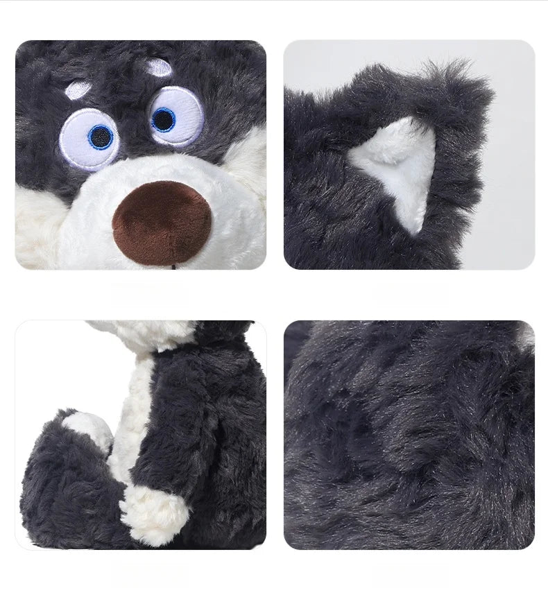 Peluche Loup Gris Mignon de 40 cm, Animal en Peluche Loup Super doux