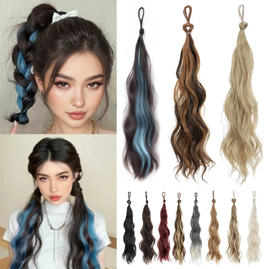 Chignon synthétique auto-enroulable, postiche pour chignon, chignon DIY pour femme, pour un effet décoiffé.
