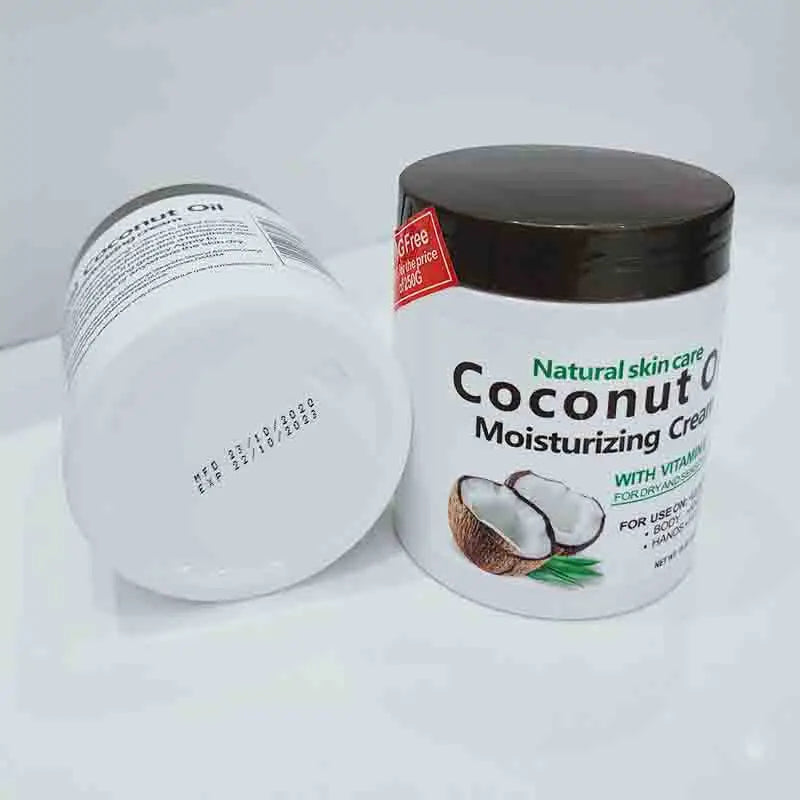 Huile de coco naturelle bio de qualité supérieure, pressée à froid, 300 g / 10,58 fl.oz. Réparatrice, pour peaux sèches, cheveux et corps. Crème hydratante de massage.