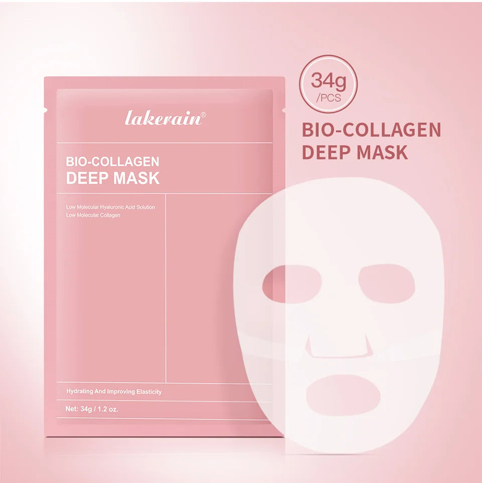 Masque visage bio-collagène en profondeur - Réduit les pores - Hydratation intense - Soin de nuit - Hydratation, fraîcheur et éclat