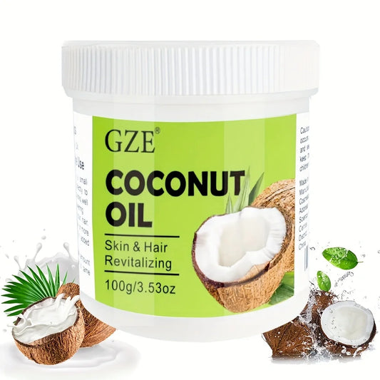 Huile de coco vierge fractionnée pressée à froid GZE pour les soins de la peau et des cheveux, huile de massage des ongles, huile de support Cocos Nucifera