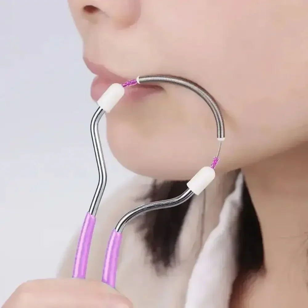 Épilateur facial pour femmes : élimine les poils indésirables de la lèvre supérieure, du menton, du visage ou du cou. Le ressort original pour les poils disgracieux.