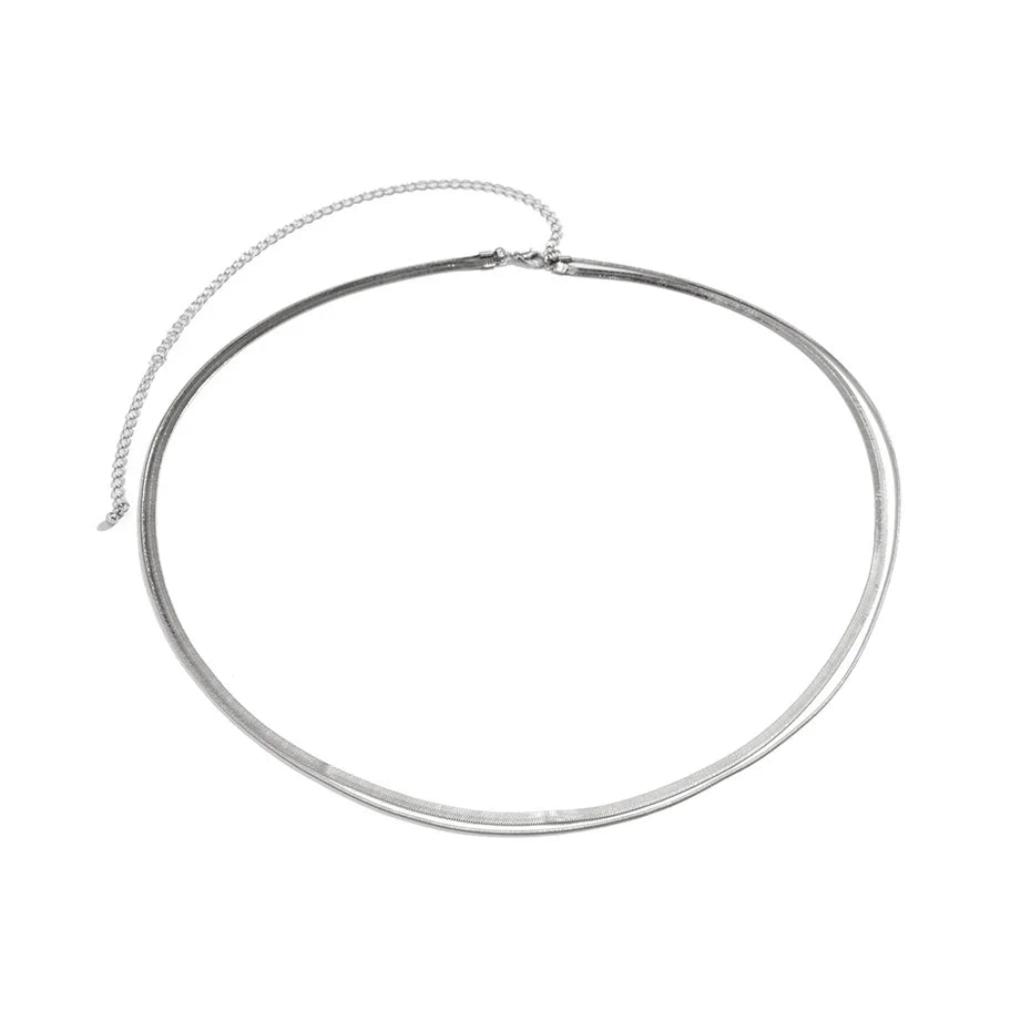 Ingemark Ceinture de ventre plate sexy à chaîne serpent pour femmes, idéale pour la plage, les bikinis d'été et les festivals. Bijou de corps simple et accessoire de mode.