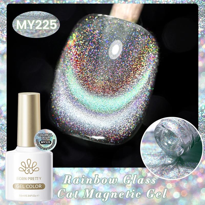 BORN PRETTY 117 Couleurs Vernis à Ongles Gel Magnétique Chat 10ml Vernis Couvrance Totale Semi-Permanent Manucure Super Magnifique