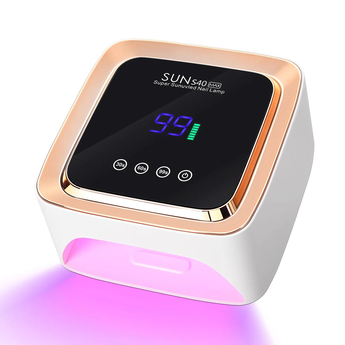 Lampe UV/LED sans fil pour ongles (57 LED) – 3 réglages de minuterie, base amovible et batterie rechargeable 2000 mAh