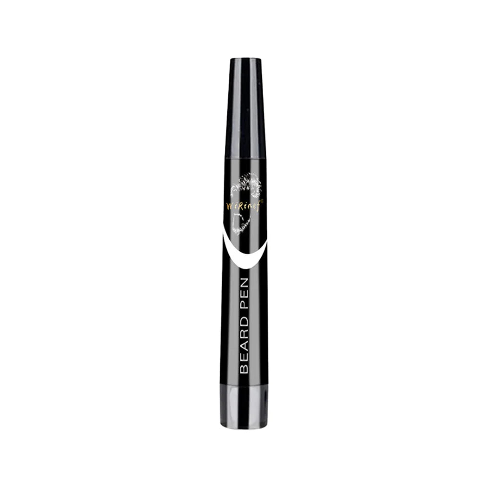 Kit de coiffure à barbe multi-usages comprenant un crayon noir, un pinceau et un outil pour couvrir les zones de poils du visage.