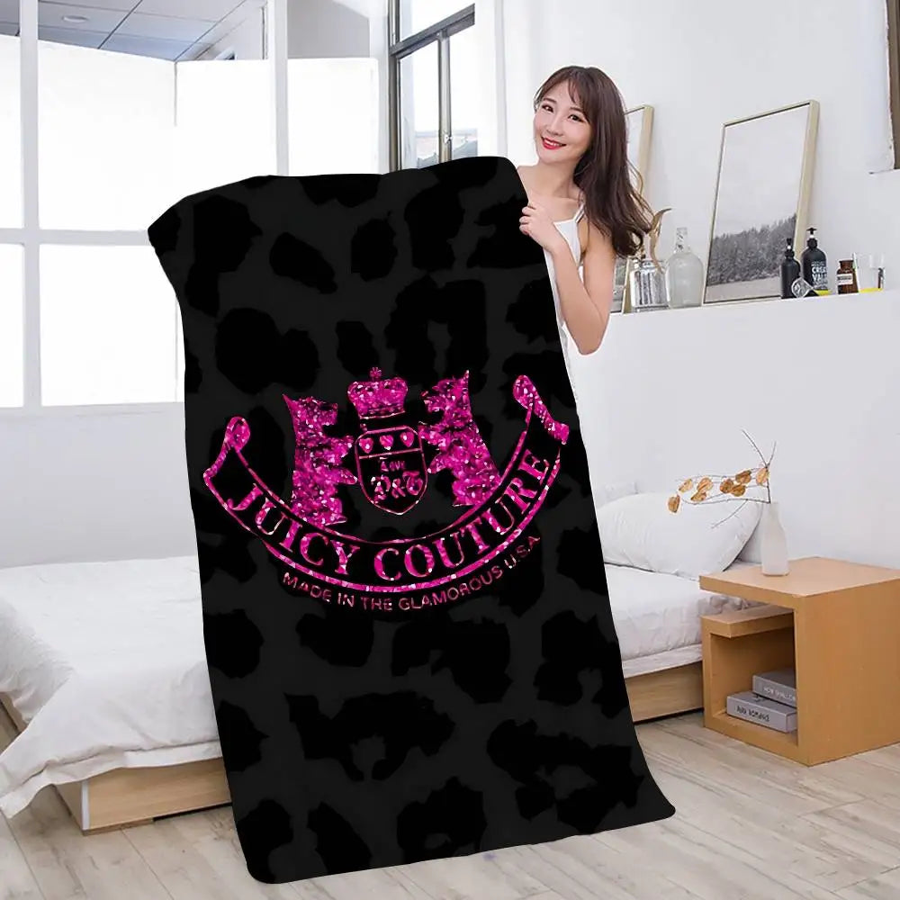Serviette de plage J-Juicy Logo C-CoutureS-S, serviette de bain colorée pour fille, en microfibre, séchage rapide, personnalisable, anti-sable, idéale pour la plage, le yoga, la salle de sport et la piscine.
